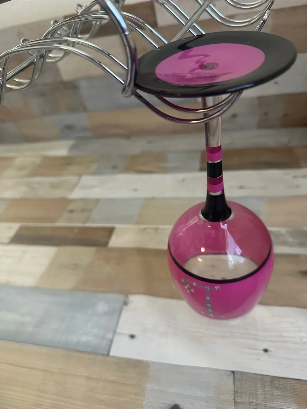 Stainless Steel Wine Glass or Mug Rack - Silver